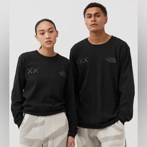 The North Face x Kaws Men's Black Long Sleeve TShirt